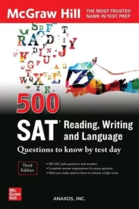 500 اس ای تی ریدینگ رایتینگ | خرید کتاب زبان انگلیسی 500 SAT Reading Writing and Language 3nd