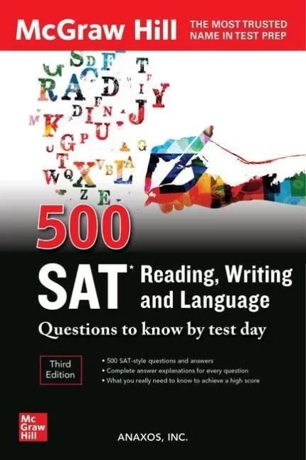 500 اس ای تی ریدینگ رایتینگ | خرید کتاب زبان انگلیسی 500 SAT Reading Writing and Language 3nd