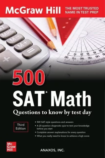 500 اس ای تی مث | خرید کتاب آزمون زبان انگلیسی 500 SAT Math Third Edition
