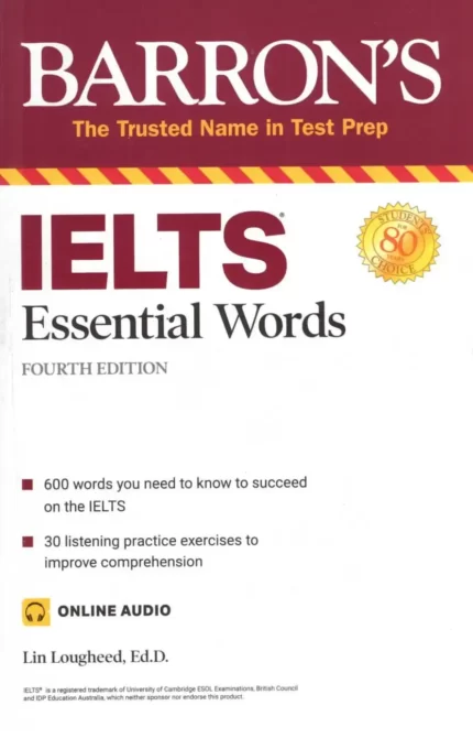 بارونز آیلتس اسنشیال وردز | خرید کتاب زبان انگلیسی Barrons IELTS Essential Words 4th Edition