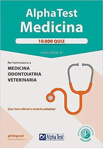 آلفا تست مدیسینا خرید کتاب زبان ایتالیایی Alpha Test Medicina 10000 quiz