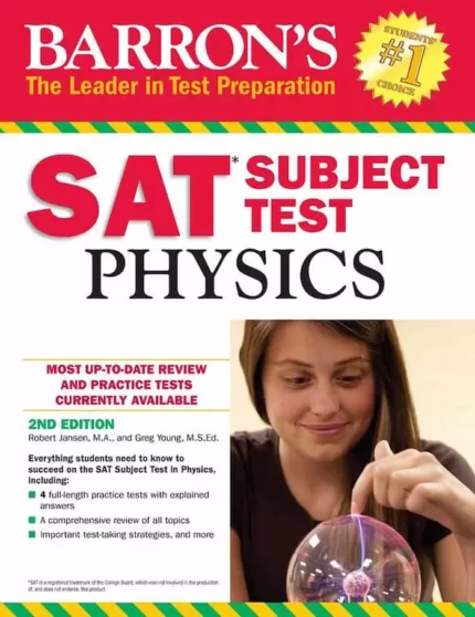 اس ای تی سابجکت تست فیزیکس خرید کتاب زبان انگلیسی SAT Subject Test Physics 2nd