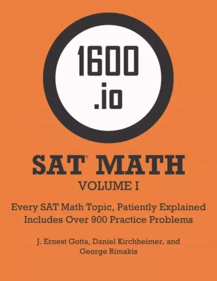 اس ای تی مث اورنج بوک خرید آزمون زبان انگلیسی SAT Math Orange Book Volume I 1600io