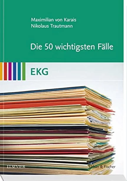 خرید کتاب زبان آلمانی Die 50 wichtigsten Fälle EKG