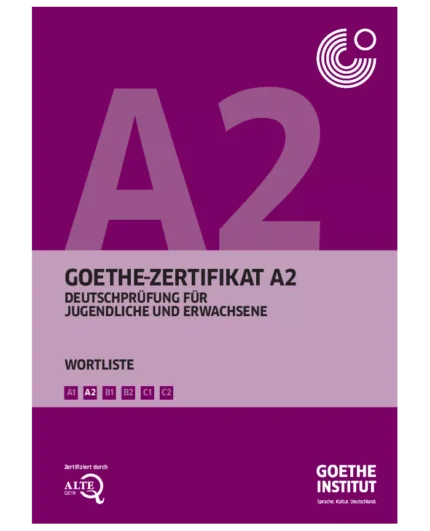 خرید کتاب زبان آلمانی Goethe-Zertifikat A2 - Wortliste با بهترین قیمت