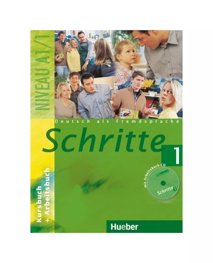 خرید کتاب زبان آلمانی Schritte 1 Kursbuch+Arbeitsbuch A1.1 با بهترین قیمت