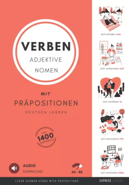خرید کتاب زبان آلمانی verben adjektive nomen mit prapositionen