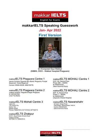 ماکار آیلتس اسپیکینگ خرید کتاب زبان انگلیسی Makkar IELTS Speaking Jan-Apr 2022
