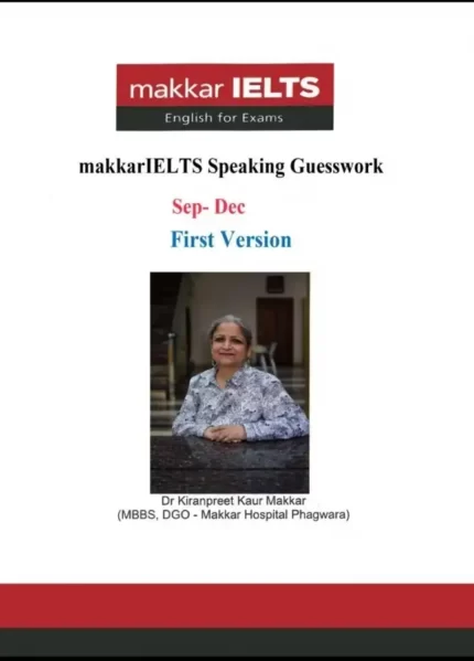 ماکار آیلتس اسپیکینگ | خرید کتاب زبان انگلیسی Makkar Ielts Speaking Guesswork Sep_Dec 2022 First Version