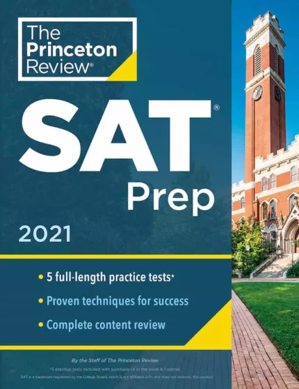 پرینستون ریویو اس ای تی پریپ خرید کتاب آزمون زبان انگلیسی Princeton Review SAT Prep 2021