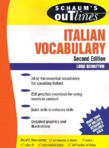 چاومز اوت لاین ایتالین وکبری کتاب ایتالیایی Schaums Outline of Italian Vocabulary, Second Edition