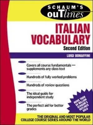 خرید کتاب زبان ایتالیایی Schaums Outline of Italian Vocabulary, Second Edition