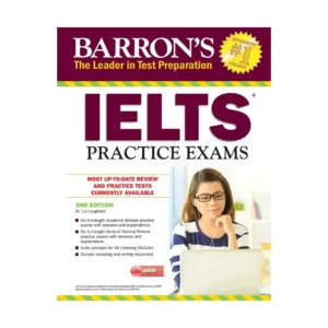 بارونز آیلتس پرکتیس اگزمز | خرید کتاب زبان انگلیسی Barrons IELTS Practice Exams 3rd