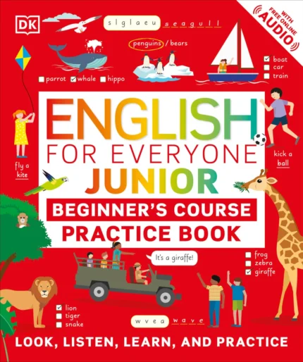 انگلیش فور اوری وان جونیور کتاب انگلیسی English for Everyone Junior Beginners Practice Book