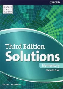 سولوشن المنتری کتاب انگلیسی Solutions Elementary 3rd Edition