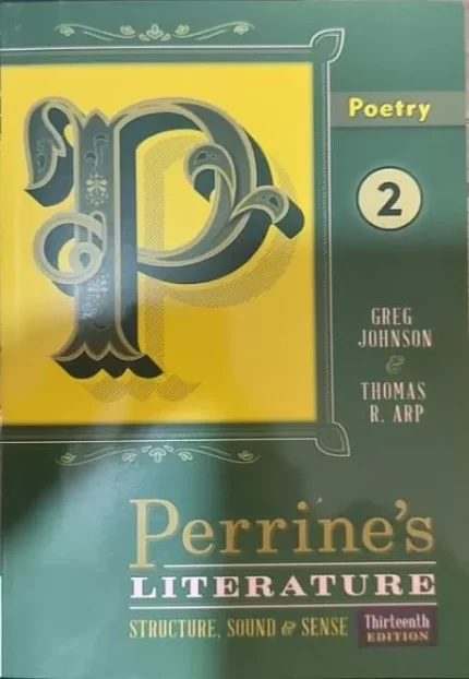  پرینز لیتریچر پوئتری ویرایش سیزدهم | خرید کتاب زبان انگلیسی Perrines Literature Structure Sound & Sense Poetry 2 Thirteenth Edition