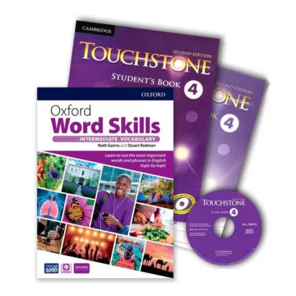 پک تاچ استون 4 و ورد اسکیلز | خرید کتاب زبان انگلیسی Touchstone 4 Oxford Word Skills Intermediate