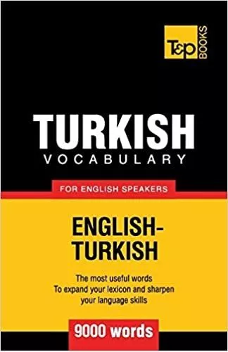 ترکیش وکبیولری فور انگلیش اسپیکرز | خرید کتاب زبان ترکی Turkish vocabulary for English speakers