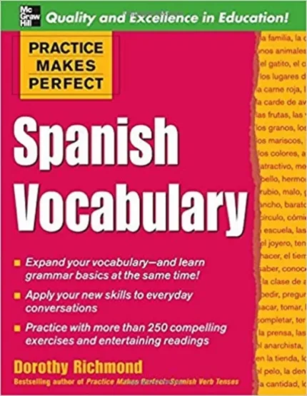 اسپنیش وکبیولری | خرید کتاب زبان اسپانیایی Practice Makes Perfect Spanish Vocabulary