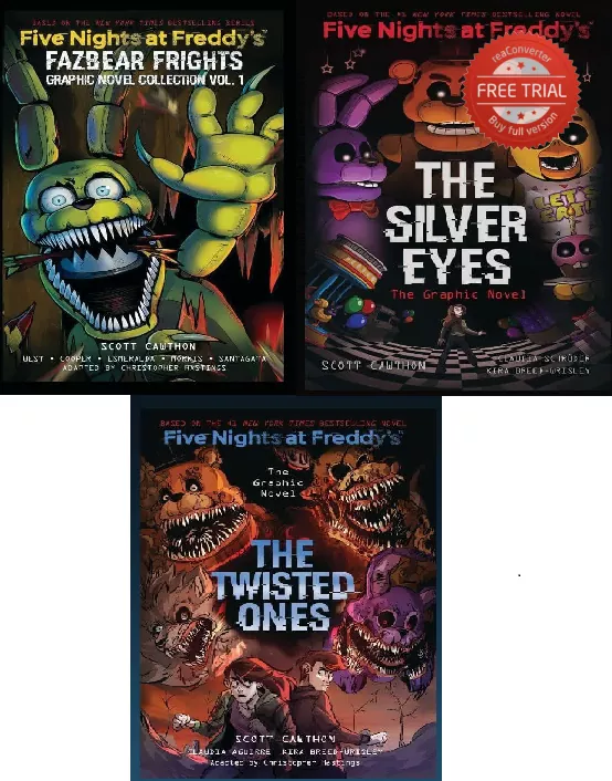 فایو نایت ات فردی پکیج 3 جلدی رمان Five Nights at Freddy’s Graphic Novel