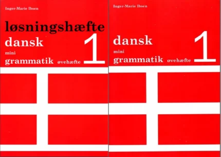 دانسک مینی گراماتیک کتاب دانمارکی Dansk mini grammatik øvehæfte 1 (کتاب درس + کتاب کار)