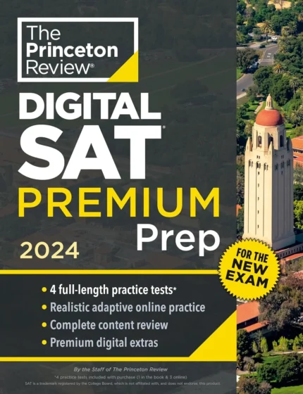 دیجیتال اس ای تی پریمیوم پرپ کتاب انگلیسی Princeton Review Digital SAT Premium Prep 2024