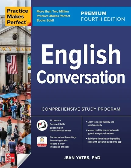 پرکتیس میکس پرفکت انگلیش کانورسیشن | کتاب انگلیسی Practice Makes Perfect English Conversation 4th Edition