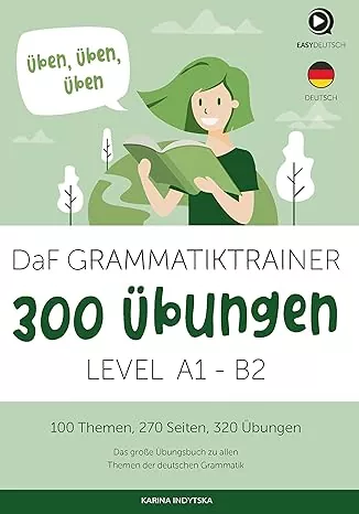 خرید کتاب گرامر زبان آلمانی DaF Grammatiktrainer 300 ubungen A1 B2 با تخفیف ویژه